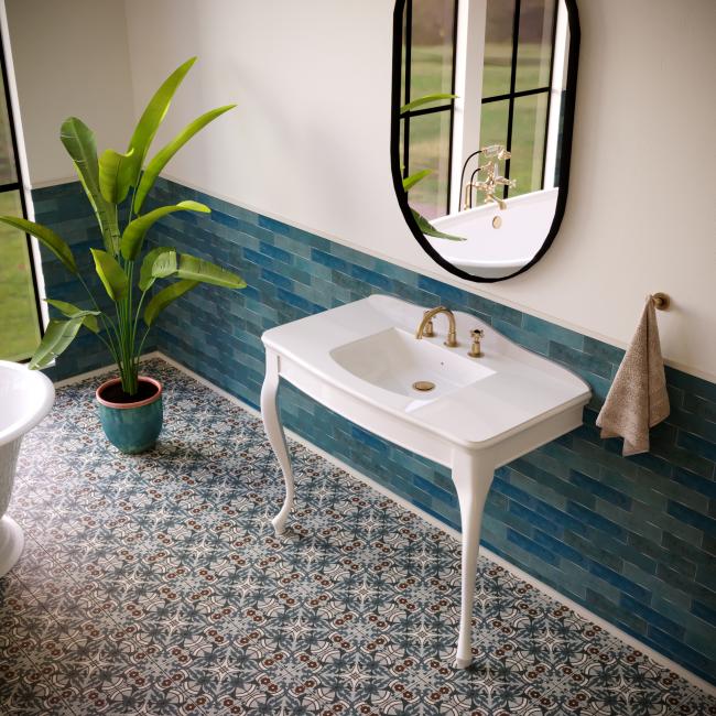 ATELIER Marine - MAT 6.2x25  &  BEL AIR Iris 15x15