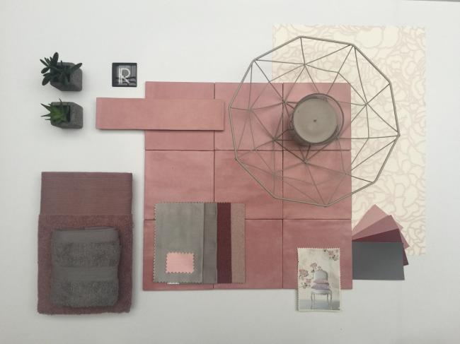MOODBOARD VIEUX ROSE 14X14 MAT